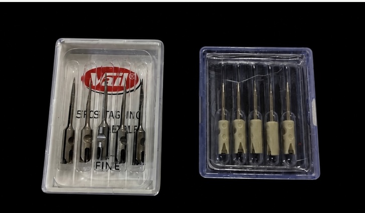 Aguja para Plastiflechadora fina toda en acero o en base plástica - Plastiflechadora y agujas para etiquetado