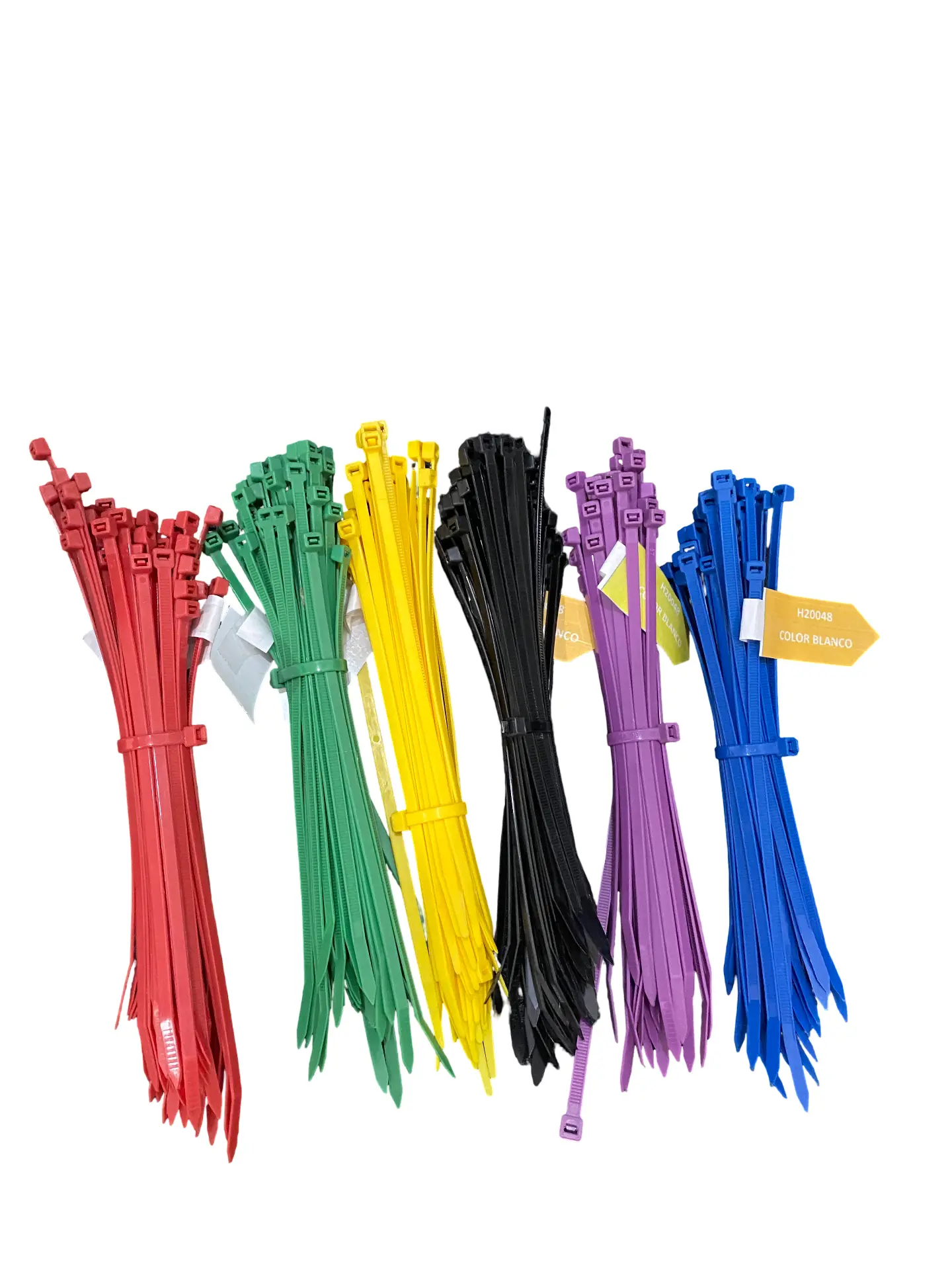 Cincho sujetacables de colores 8" - Cinchos sujetacables de plástico