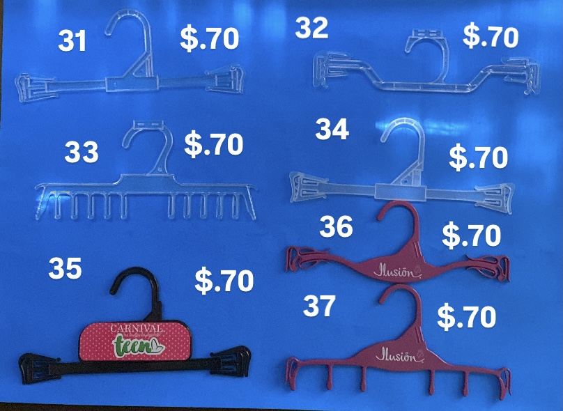 Gancho corsetero/lencería 2 - Ganchos de ropa de plástico Id Tagger